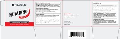 Numbing Cream (Package Label)